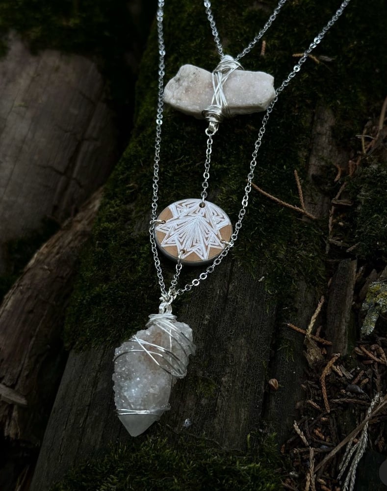 Image of Hand Crafted Silver Necklaces 