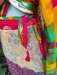 Image 3 of Wrap petal skirt 8-18 uk red waistband