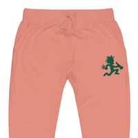 Image 4 of Weed Man embroidered fleece sweatpants