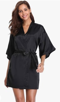 Image 2 of Personalized Women’s Satin Robe