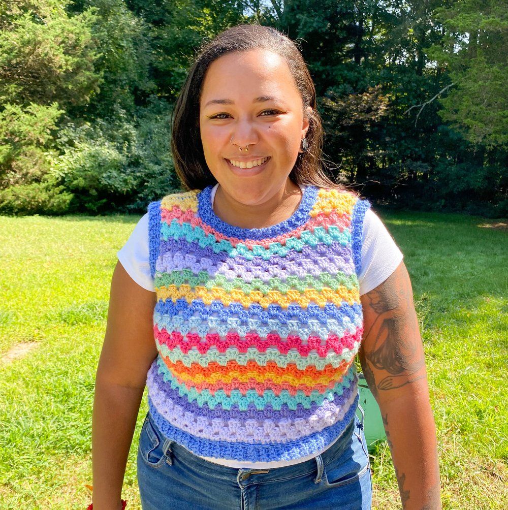 Image of Multi-colored Sweater Vest