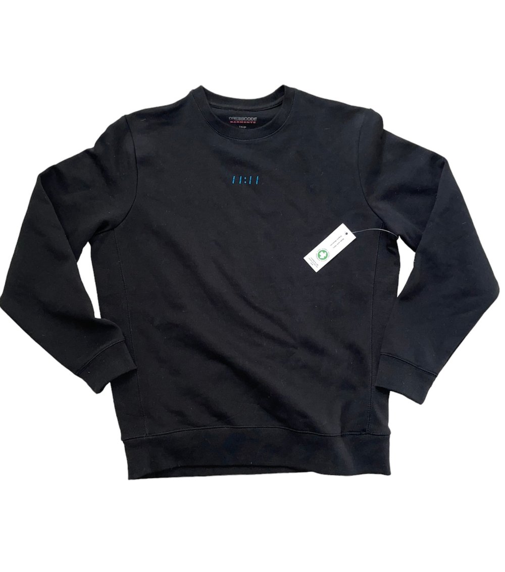 Image of When you see me make a wish Crew neck Digital clock blue  way