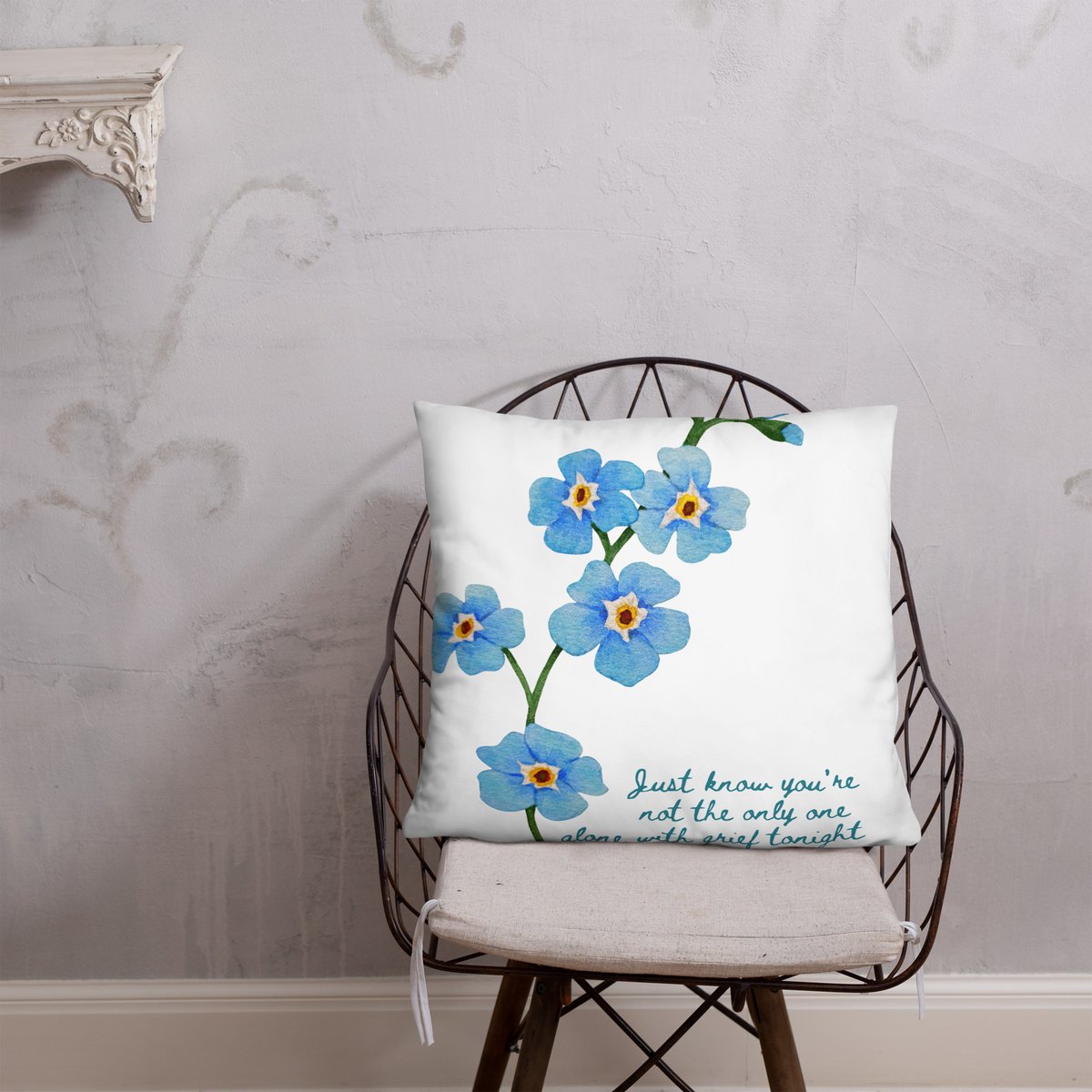 Image of Alone With Grief Pillow