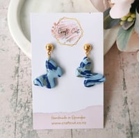 Image 1 of Butterfly, Ocean Mist Earrings