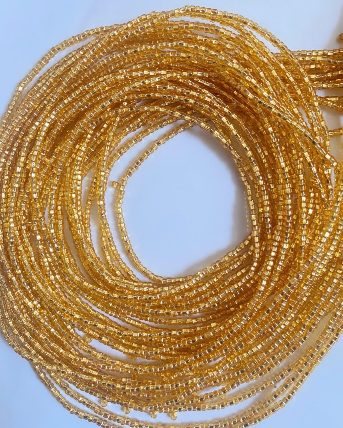 Image of Gold Tie on Waistbeads Collection