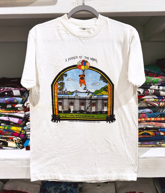 Grateful Dead 1985 ‘Donner Pass / Greek Theatre’ Lot T-Shirt - Fits M/SM (Never Worn)