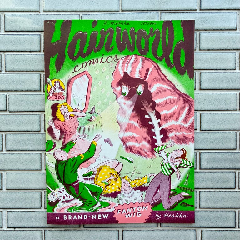 Hair World Comics by Ryan Heshka - DELUXE LTD ED/SIGNED & #'D