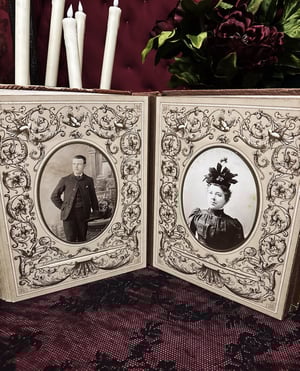 Image of Victorian Cabinet Cards Photo Album 