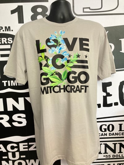 Image of LOVE DC GOGO BLUE FLOWER CONCRETE GRAY Tshirt