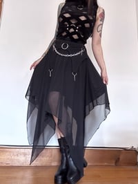 Image 2 of Ringed Layered Mesh Skirt (made to order)