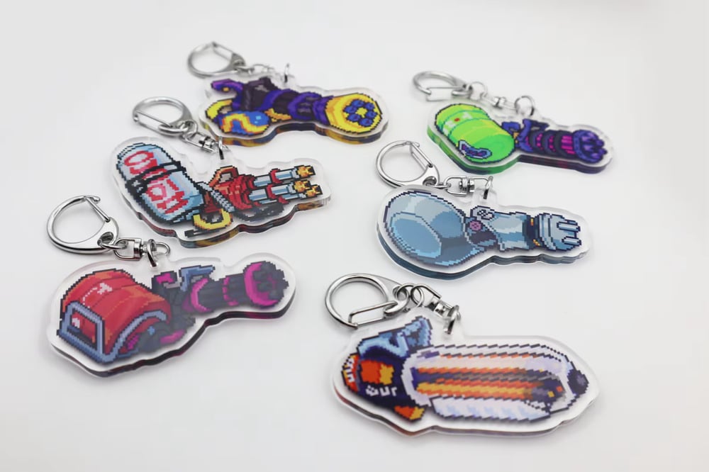 SPLATOON WEAPONS PIXEL ACRYLIC CHARM