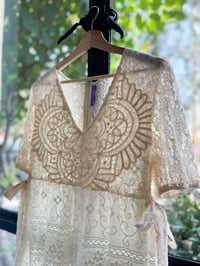 Image 1 of Cream Vintage Lace Collections Dress