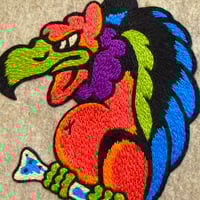 Image 3 of Vulture embroidery.