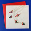 Set of 'Embroidered' luxury Christmas Cards