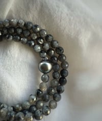 Image 1 of Norwegian Moonstone & Tahitian Pearl Bracelet