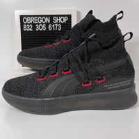 Image 1 of PUMA CLYDE COURT DISRUPT REFORM MENS BASKETBALL SHOES SIZE 10 MEEK MILL BLACK NEW