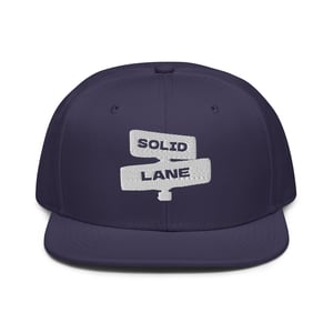 Image of White Solid Lane Snapback
