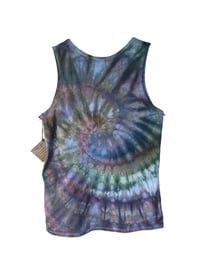 Image 3 of ♻️ UPCYCLED M Men's Knit Tank In Muted Spiral Ice Dye