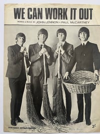 Image 2 of The Beatles: We Can Work It Out, framed 1965 sheet music