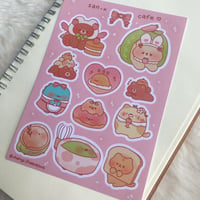 Image 2 of San X Cafe Sticker Sheets