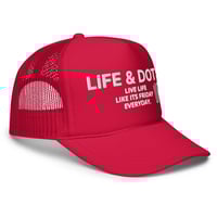 Image 2 of Red Dot trucker hat 