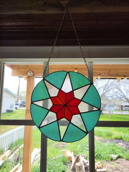 Image of Mandala- stained glass