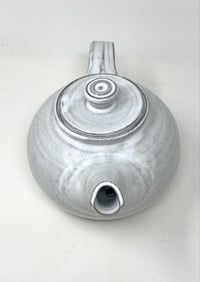 Image 5 of Large White Organic Glaze Tea Pot