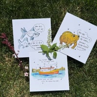 Aqua Print Pack (3 7x7 art prints)