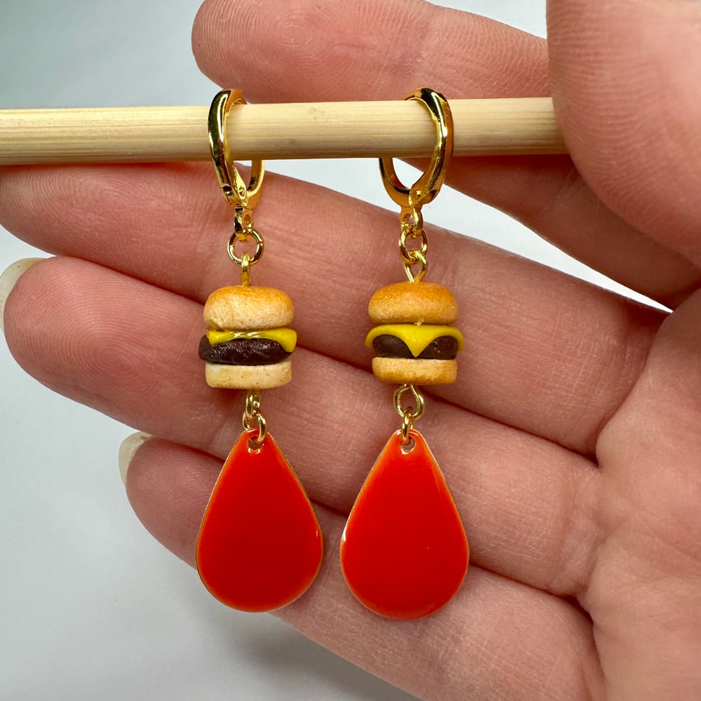 Image of Burger Earrings