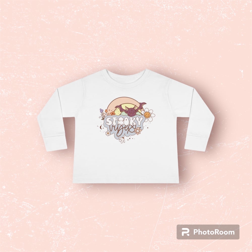 Image of Spooky Vibes Toddler Long Sleeve Tee
