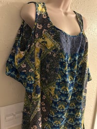 Image 6 of (Gently Used) 2X new directions open shoulder multi top #1139*8