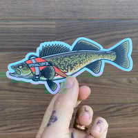 Image 1 of Emotional Support Walleye Sticker