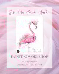 Image 1 of “Get Your Pink Back” Wellbeing painting night 
