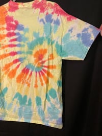 Image 6 of LARGE  Shrimply Irresistible Blacklight Reactive Tie Dye Shirt 3