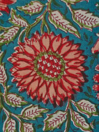 Image 4 of Namaste fabric fleurs rouges