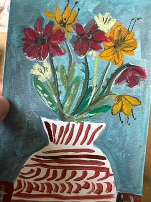 Image of Vase med blomster