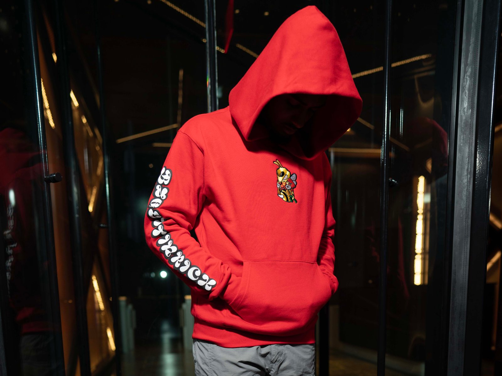 Huf discount hoodie red