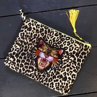 Image 2 of Tiger Patch Leopard Cluth Bag
