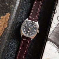 Image 2 of Burgundy Horween Chromexcel With Box Stitching