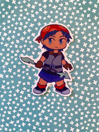 Image 1 of Chrono Cross Serge Chibi Sticker