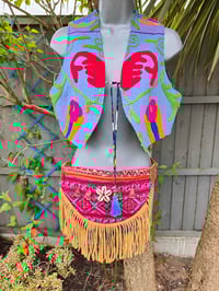 Image 4 of New York Embroidered Waistcoat Top Blue 6-12