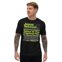 Image 1 of Jesus Has Returned .com Fitted Short Sleeve T-shirt