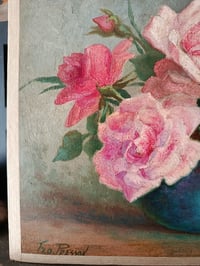 Image 2 of Peinture bouquet de roses anciennes 