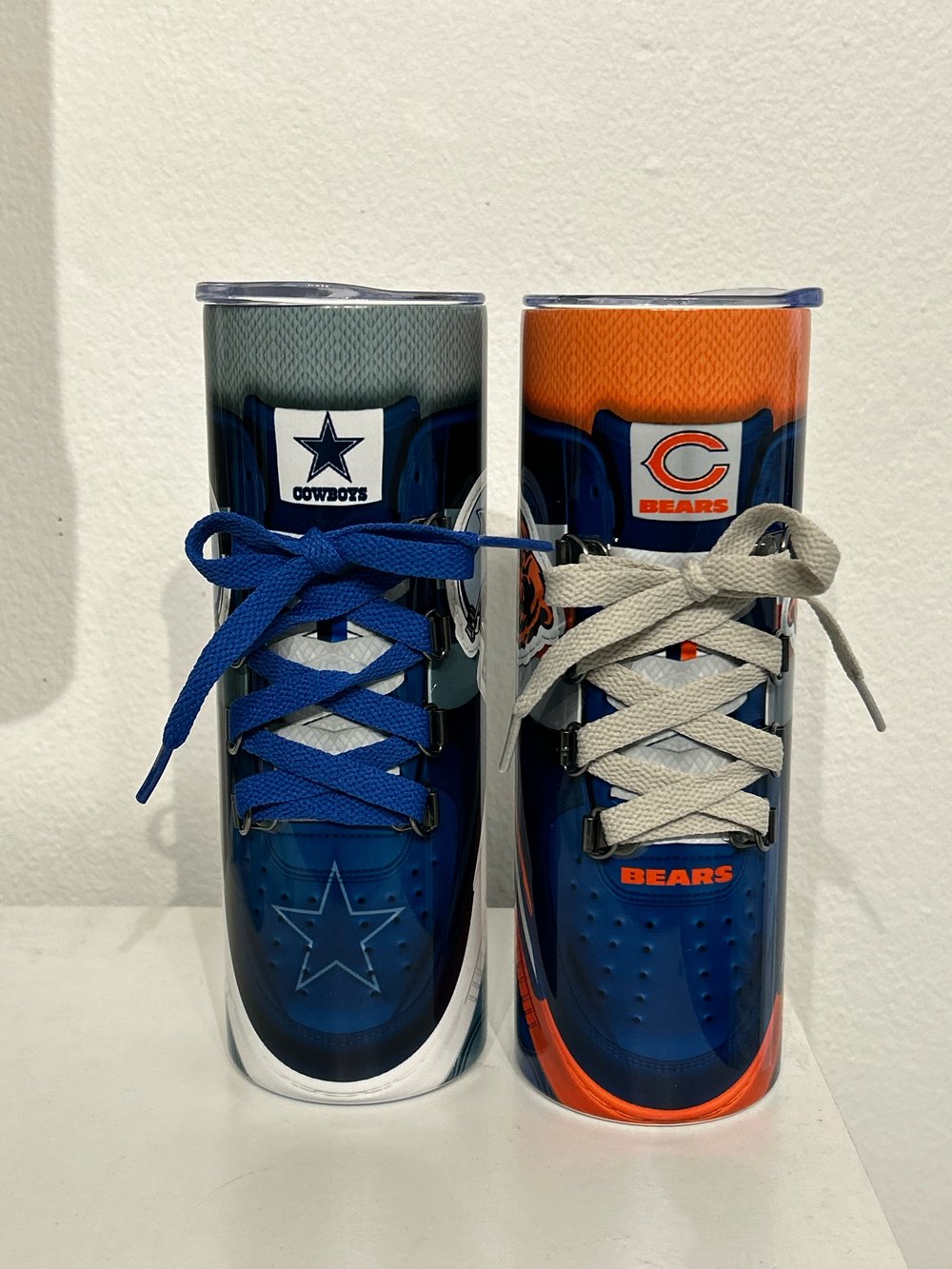 Custom Shoelace Football Sneaker Tumbler