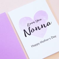 Image 1 of Nonna Card. Mother's Day Card. Nonna Birthday Card.