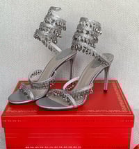 Image 1 of CHANDELIER SILVER TWIST HEELS