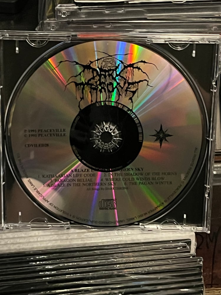 Image of CD Darkthrone «A Blaze in the Northern Sky» SIGNED