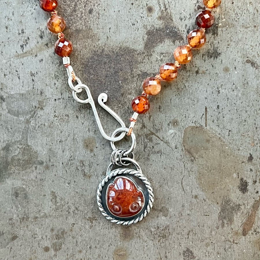 Image of Calcifer Necklace #2