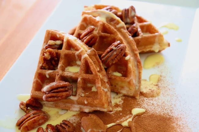Smothered Pumpkin Waffles