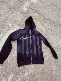 Image 1 of Black “Make a Wish” Zip-Up Jacket